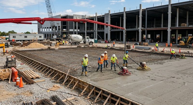 Commercial Slab Construction in Polk County, FL