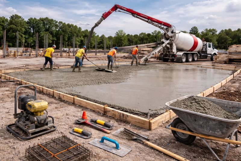 Commercial Slab Installation in Davenport, FL